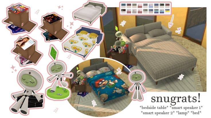 bedroom cc pack