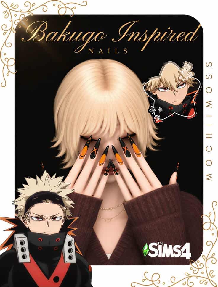 best nails cc sims 4
