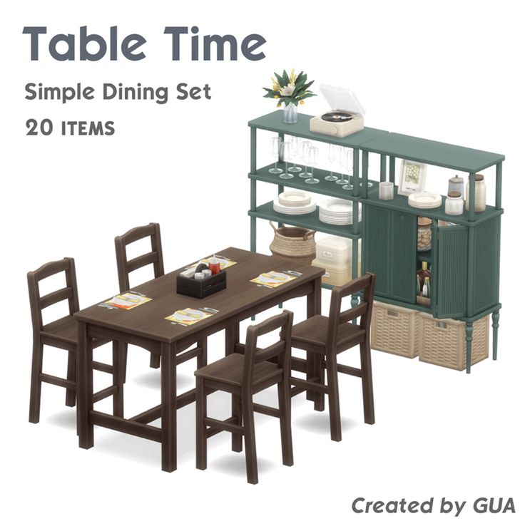 best sims 4 dining cc set