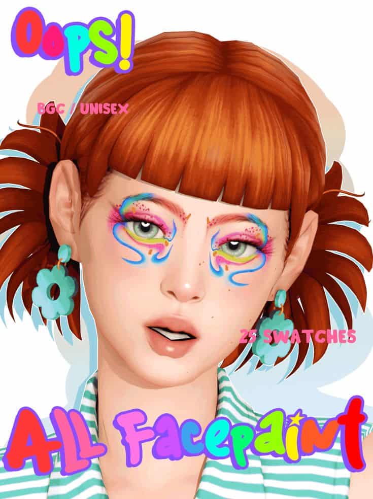 best sims 4 face paint cc