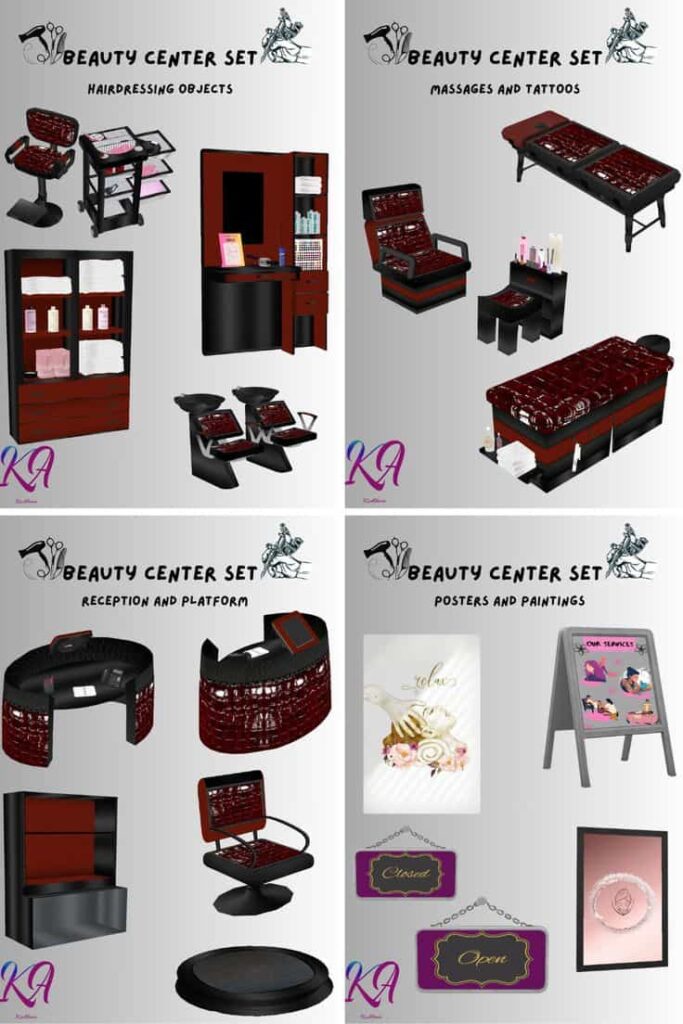 sims 4 beauty centre cc pack