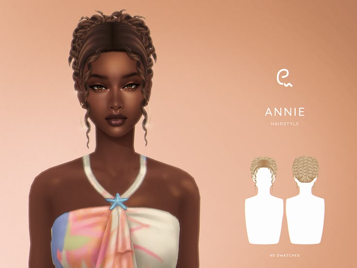 sims 4 curly updo