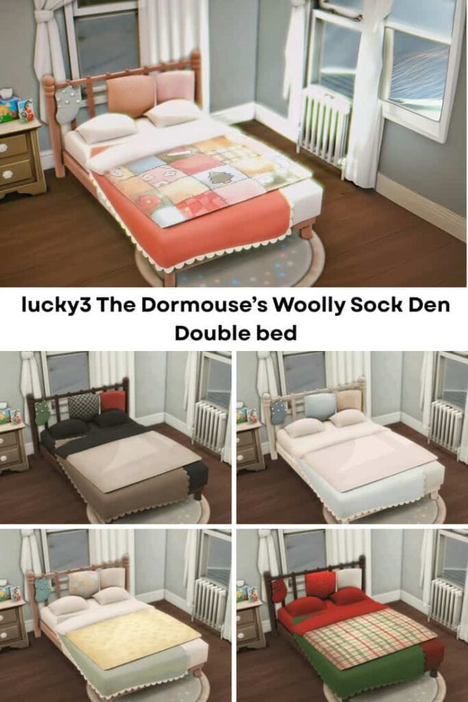 sims 4 double bed