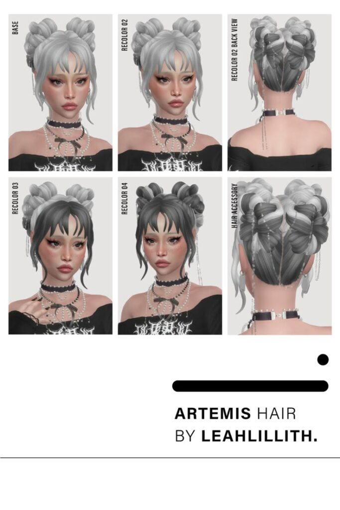 sims 4 double buns