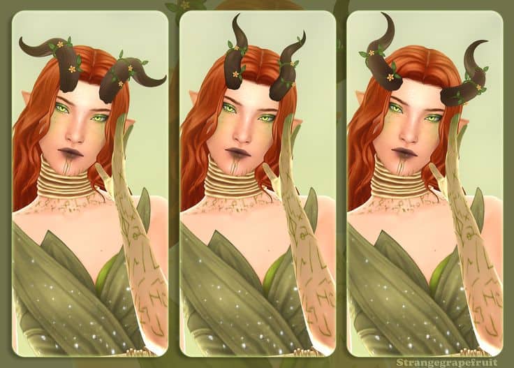 sims 4 fairy horns cc