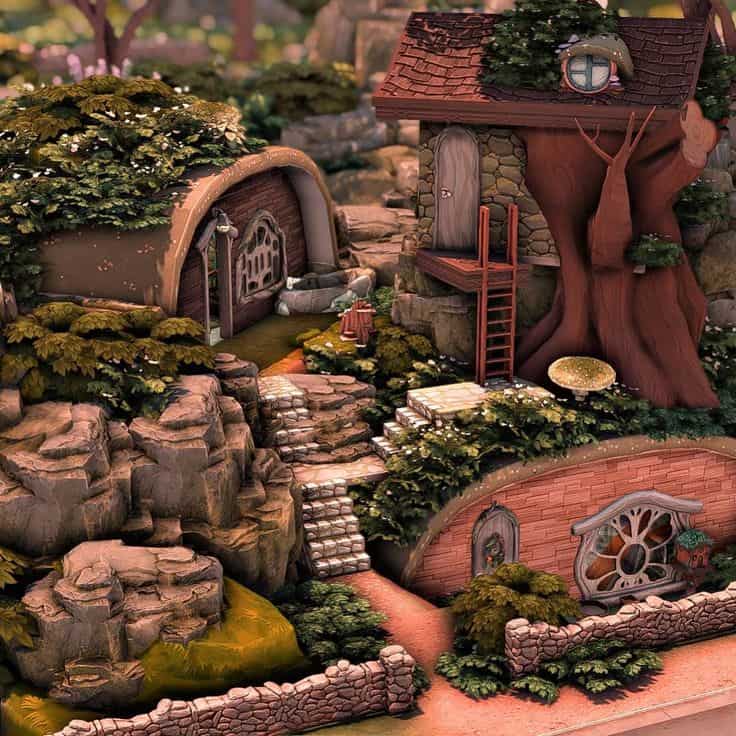 sims 4 fairy house