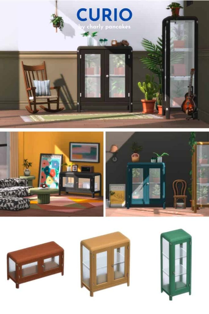 sims 4 glass cabinets