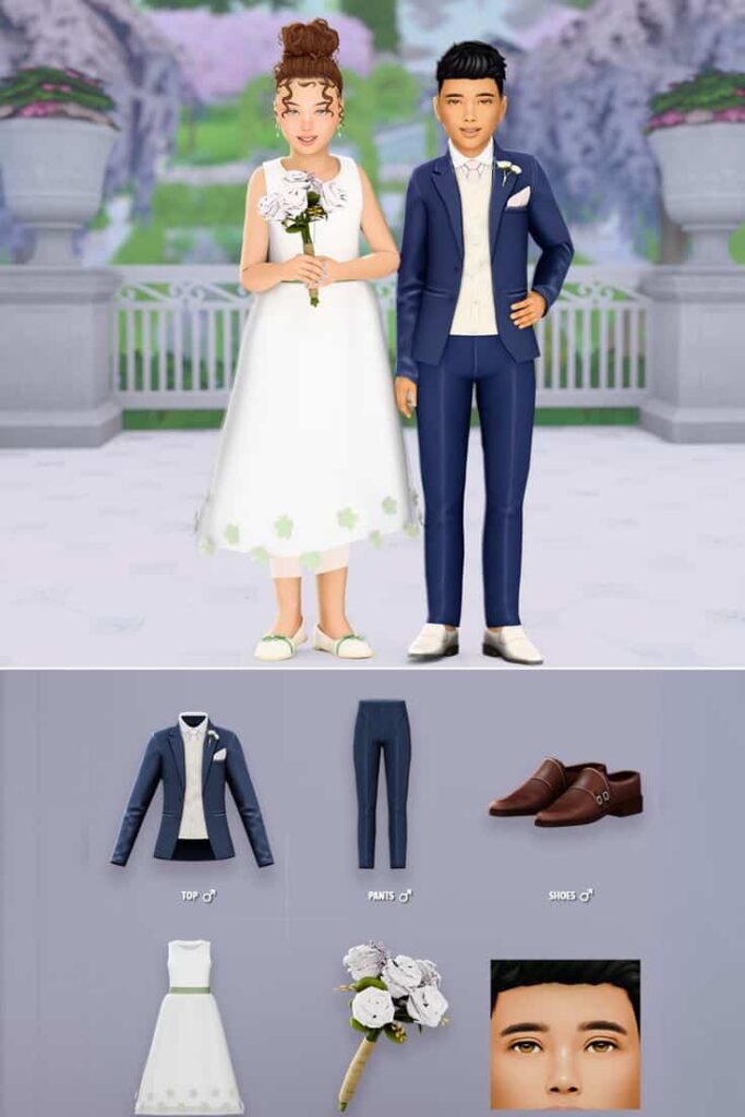 sims 4 kids wedding cc pack