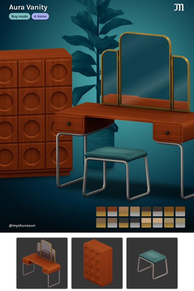 sims 4 vanity cc pack