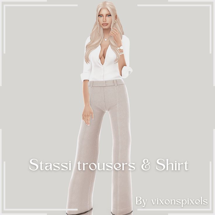Stassi Trousers & shirt by Vixonspixels