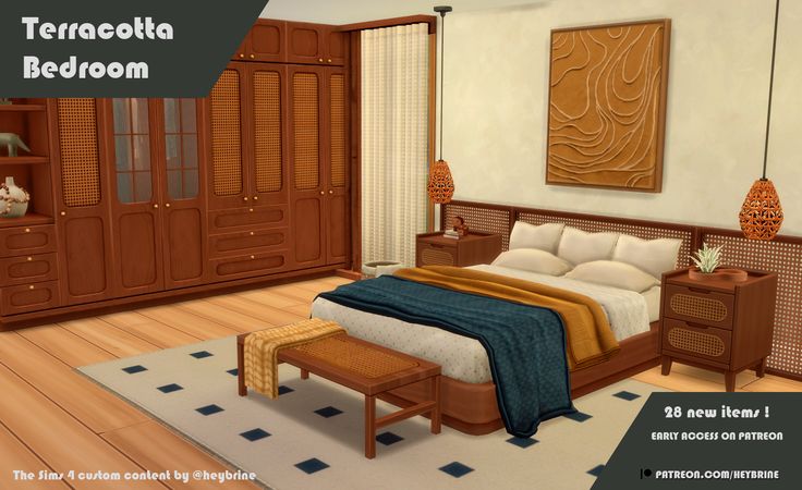 bedroom cc pack sims 4