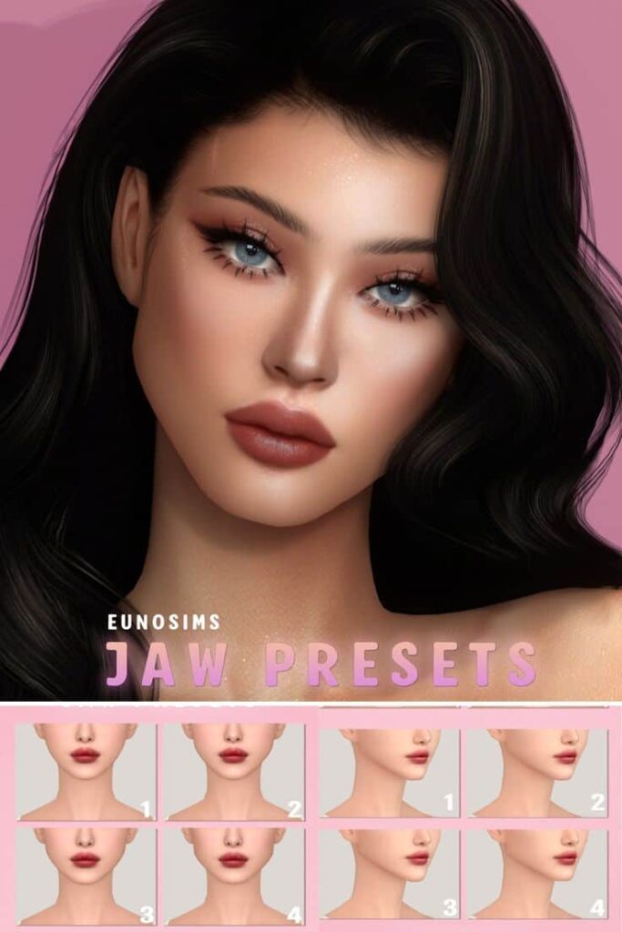 best jaw presets sims 4