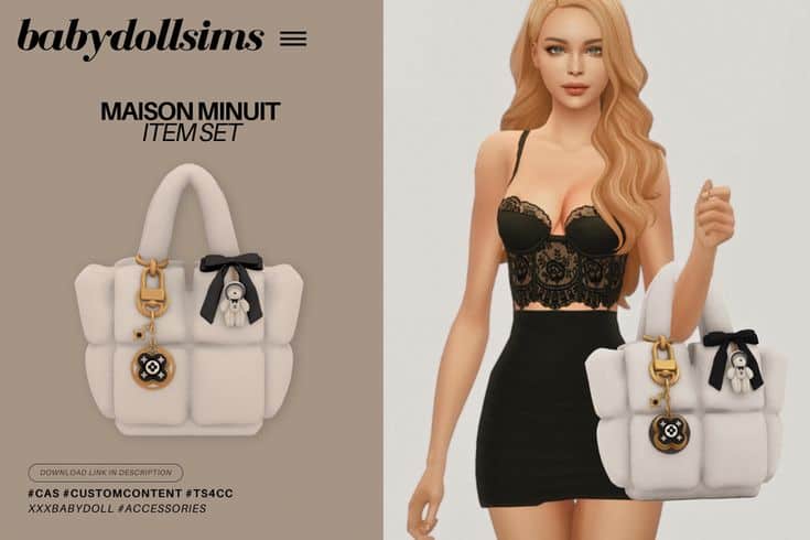sims 4 dress and bag cc