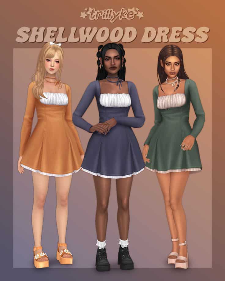 sims 4 dress maxis match