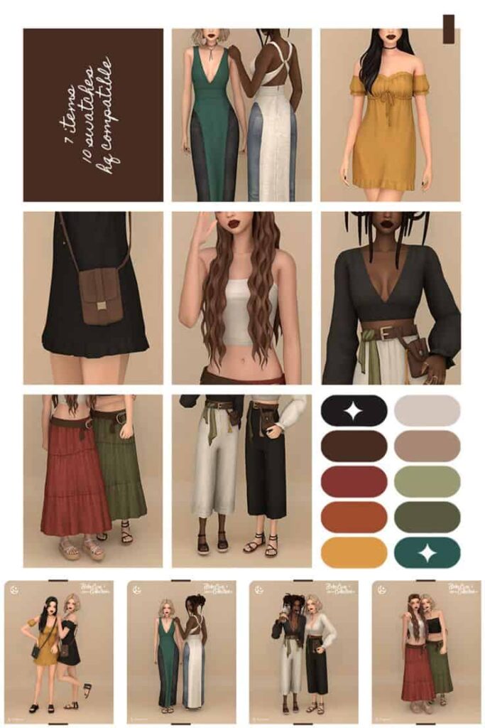 sims 4 female clothing pack