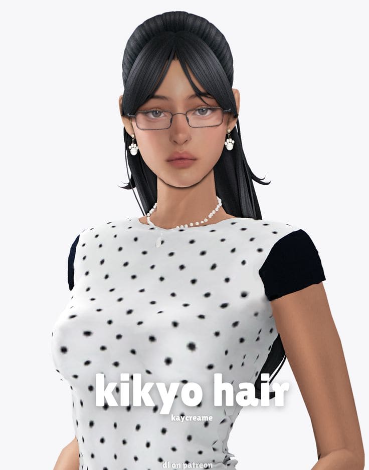 sims 4 half up half down hair