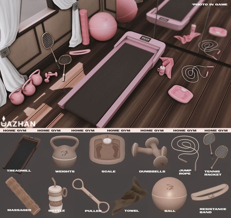 sims 4 home gym cc pack