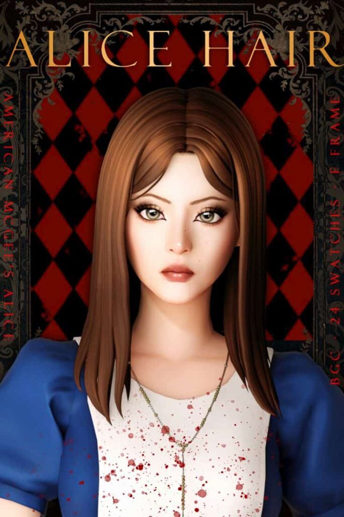 sims 4 middle parted hair