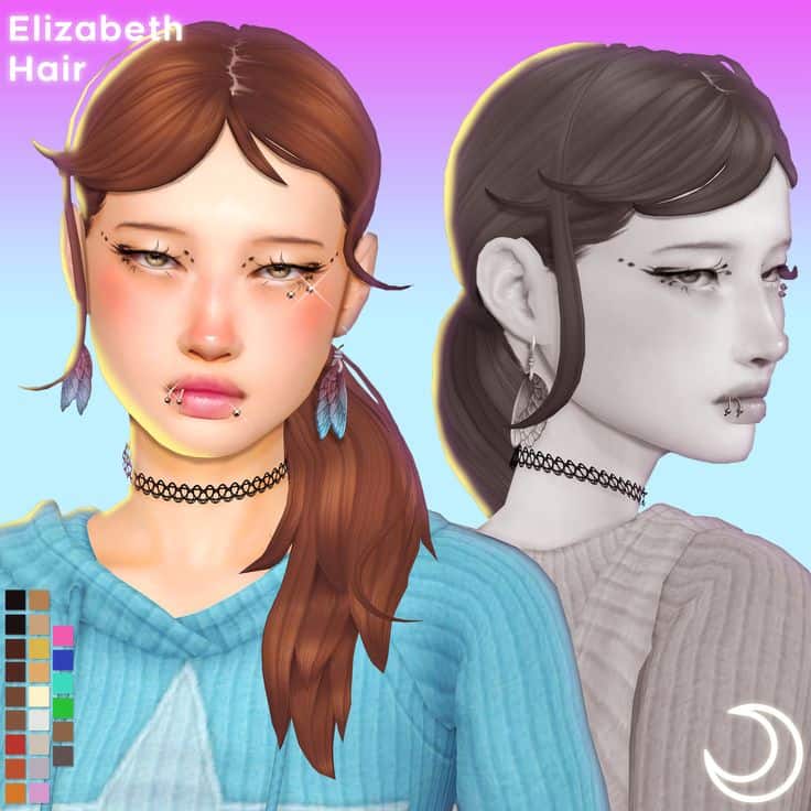 sims 4 ponytail