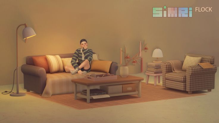 best living room cc pack