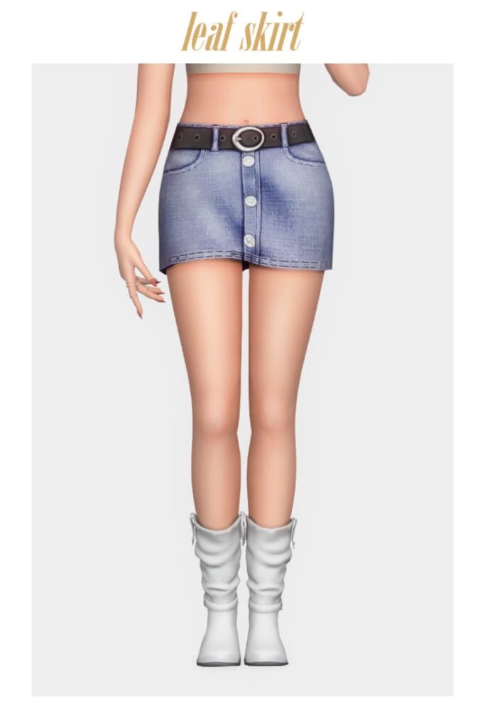 sims 4 denim cc skirts