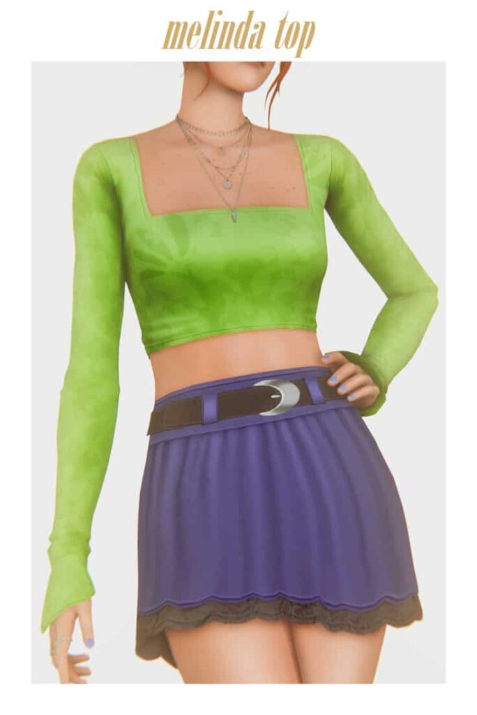 sims 4 eleanor skirt cc