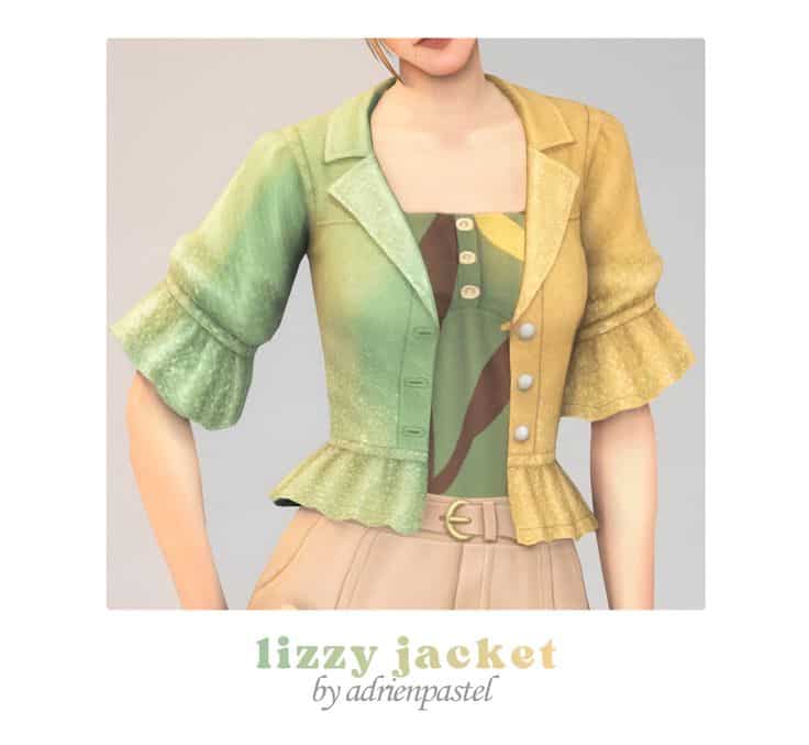 sims 4 jacket and acc t-shirt
