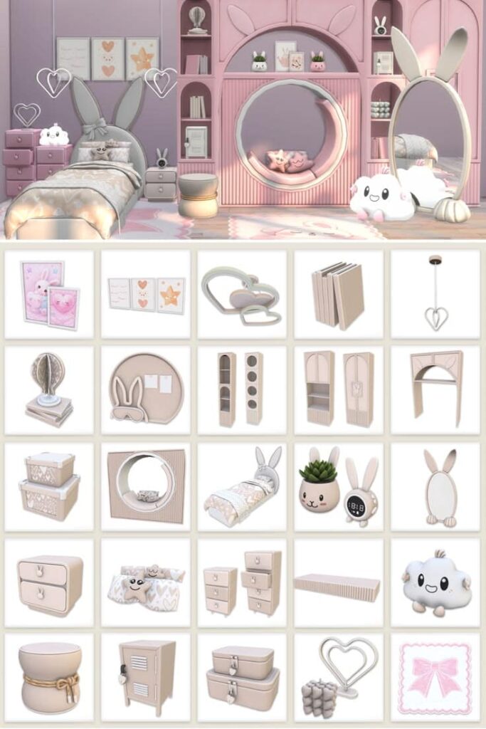 sims 4 kids bedroom cc pack