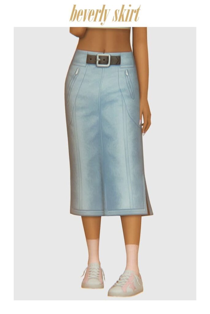 sims 4 long denim skirt