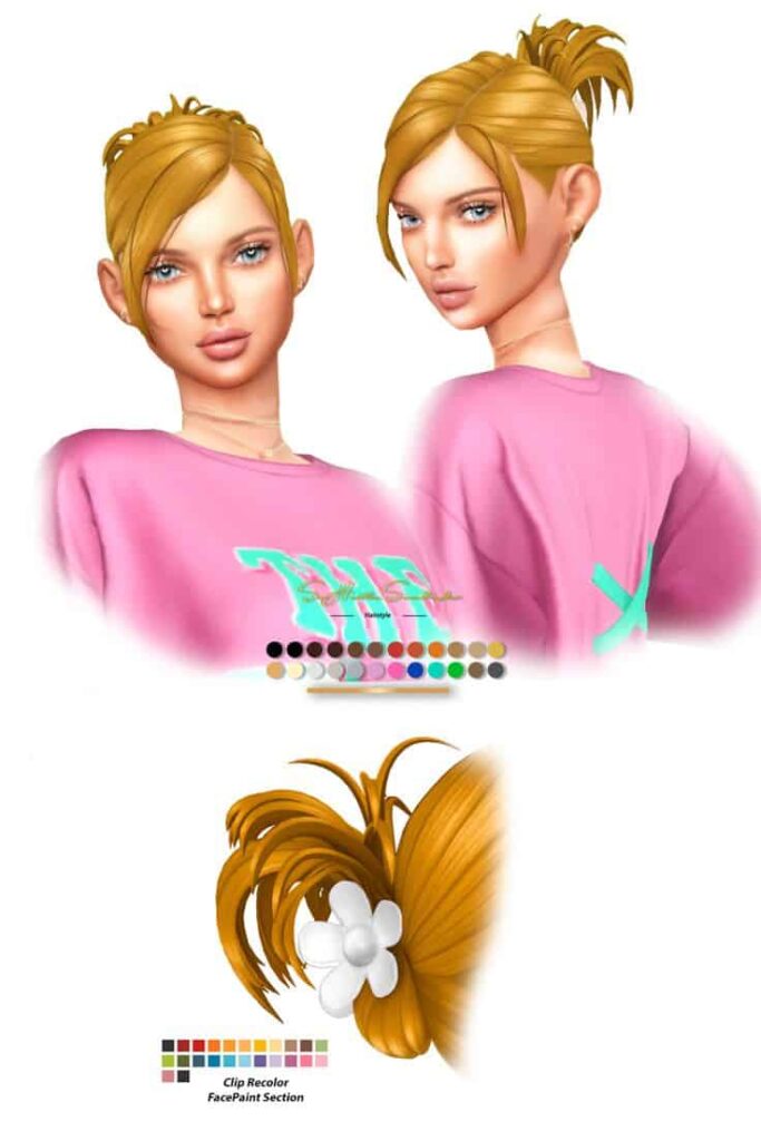 sims 4 ponytail cc