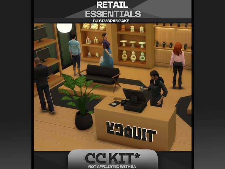 sims 4 retail essentials