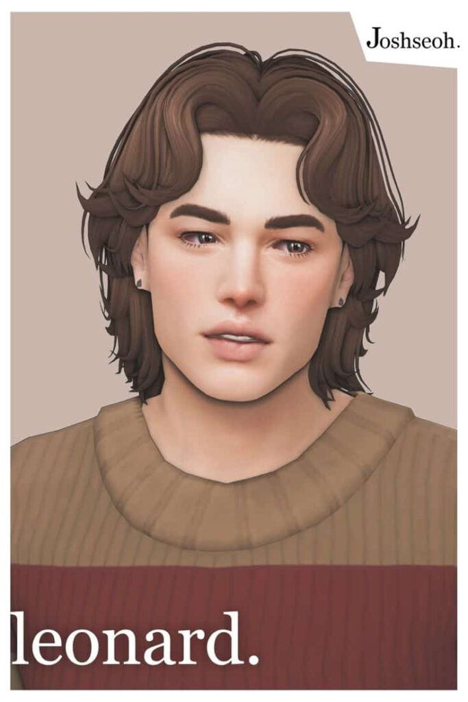 best male hair cc