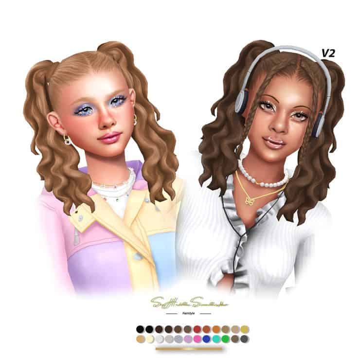 best sims 4 pigtails