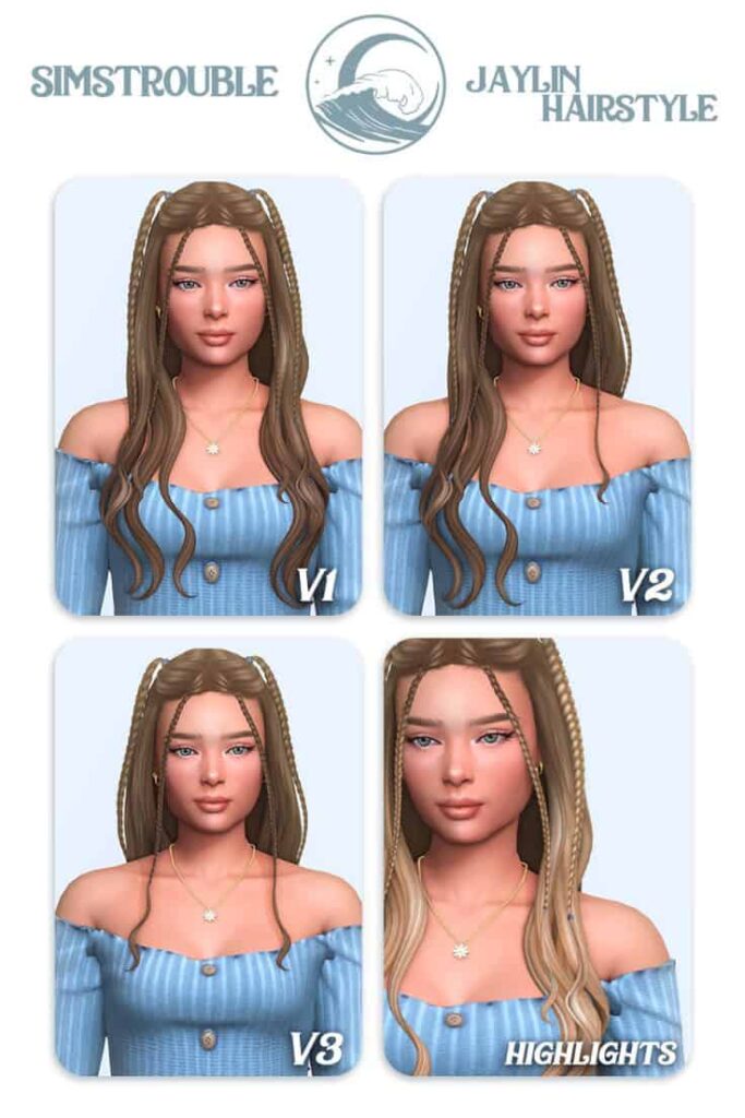 long braided hair cc