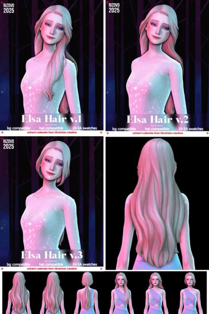 long hair cc maxis match