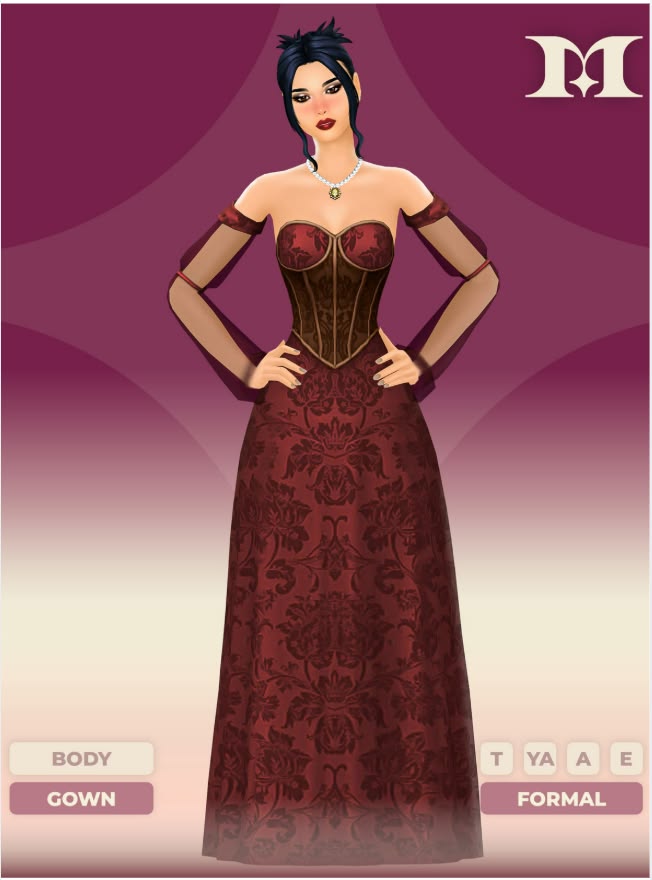 sims 4 cc gown