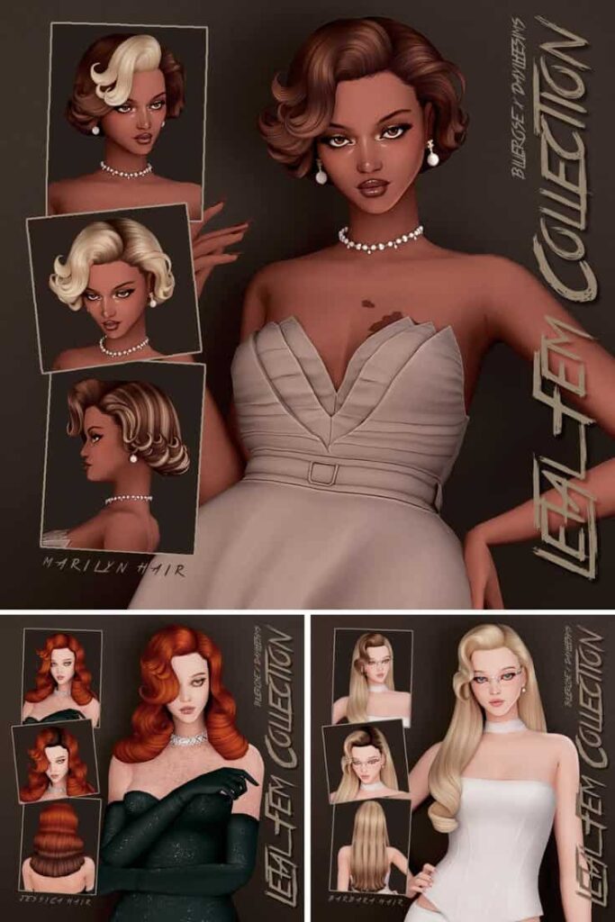 sims 4 cc hair collection