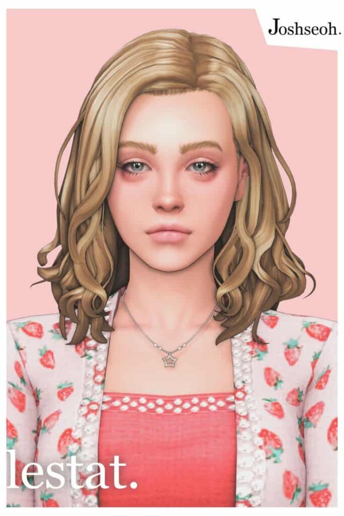 sims 4 cc hair with soft curls