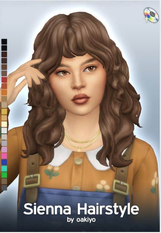 sims 4 curly hair with bangs