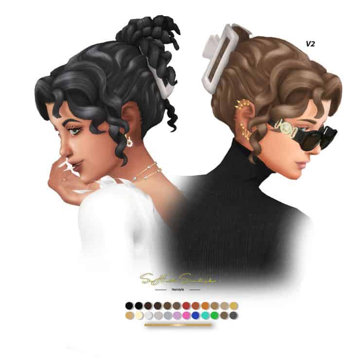 sims 4 curly strands