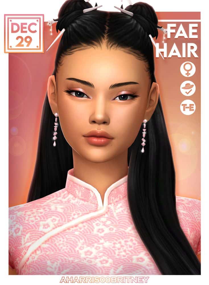 sims 4 double buns