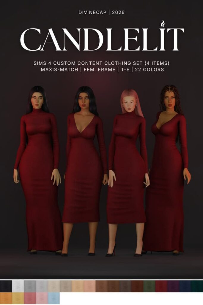 sims 4 dresses cc pack