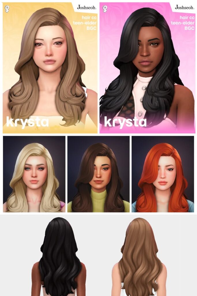 sims 4 female hair maxis match