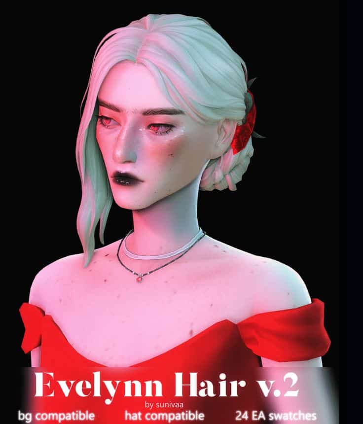 sims 4 low bun