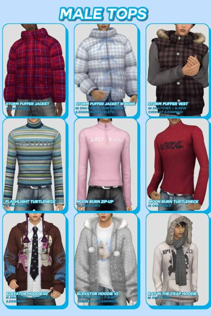 sims 4 male cc tops
