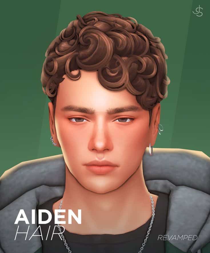 sims 4 male curly hair