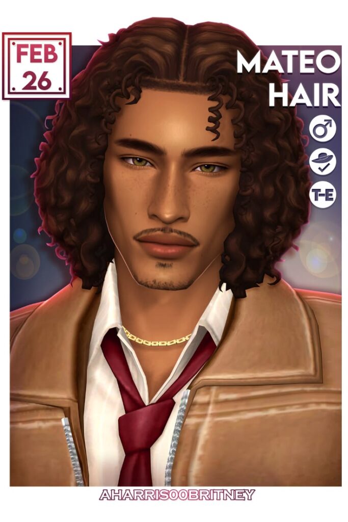 sims 4 male curly hairstyle