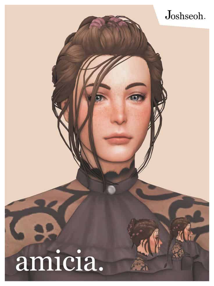 sims 4 messy hair cc