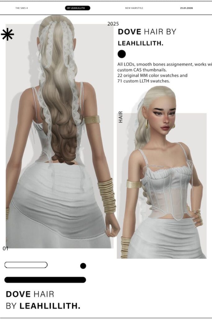 sims 4 ponytail