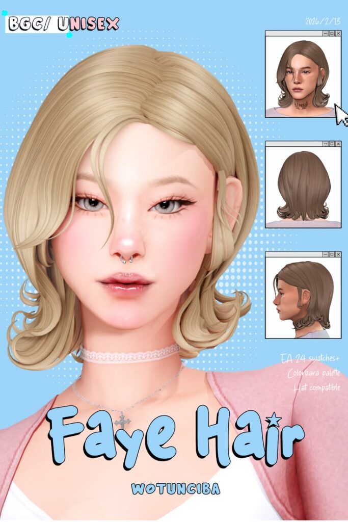sims 4 short bob hair cc